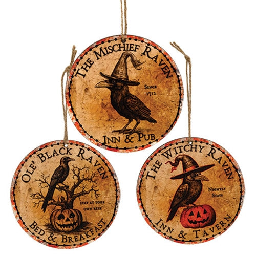 Witchy Raven Inn Ornaments