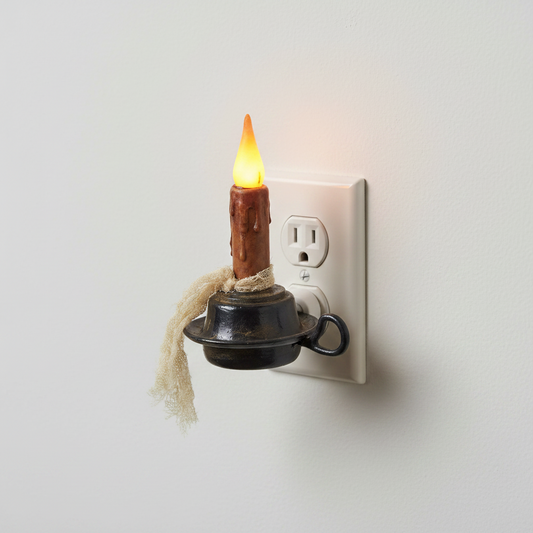 Primitive Candlestick Nightlight - Brown