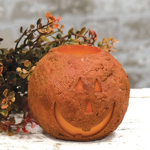 Jack O Lantern Round LED Cake Candle