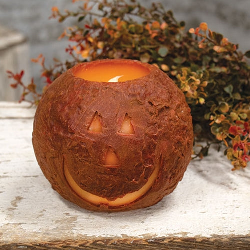 Jack O Lantern Round LED Cake Candle