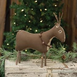 Stiffened Fabric Primitive Standing Reindeer
