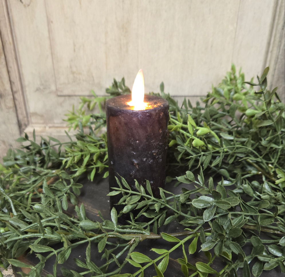 Primitive Moving Flame Timer Votive Black