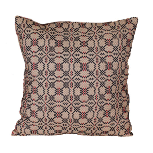 Kendall Jacquard Black Pillow Cover 18"