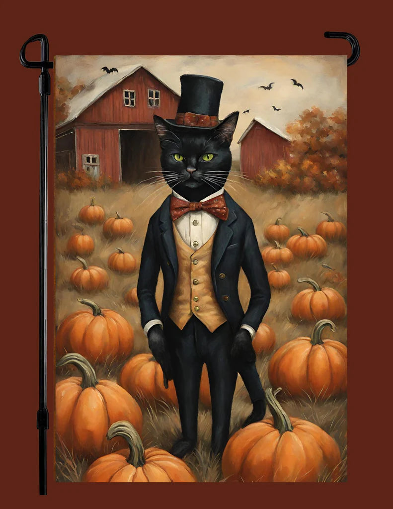 Mr. Jax Black Cat Garden Flag