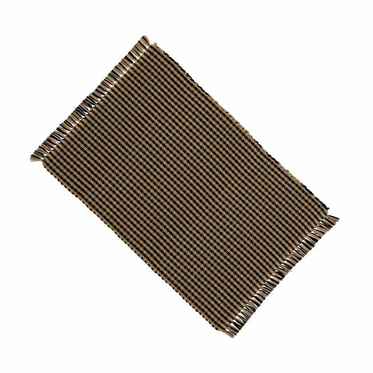 Newbury Gingham Placemat Black