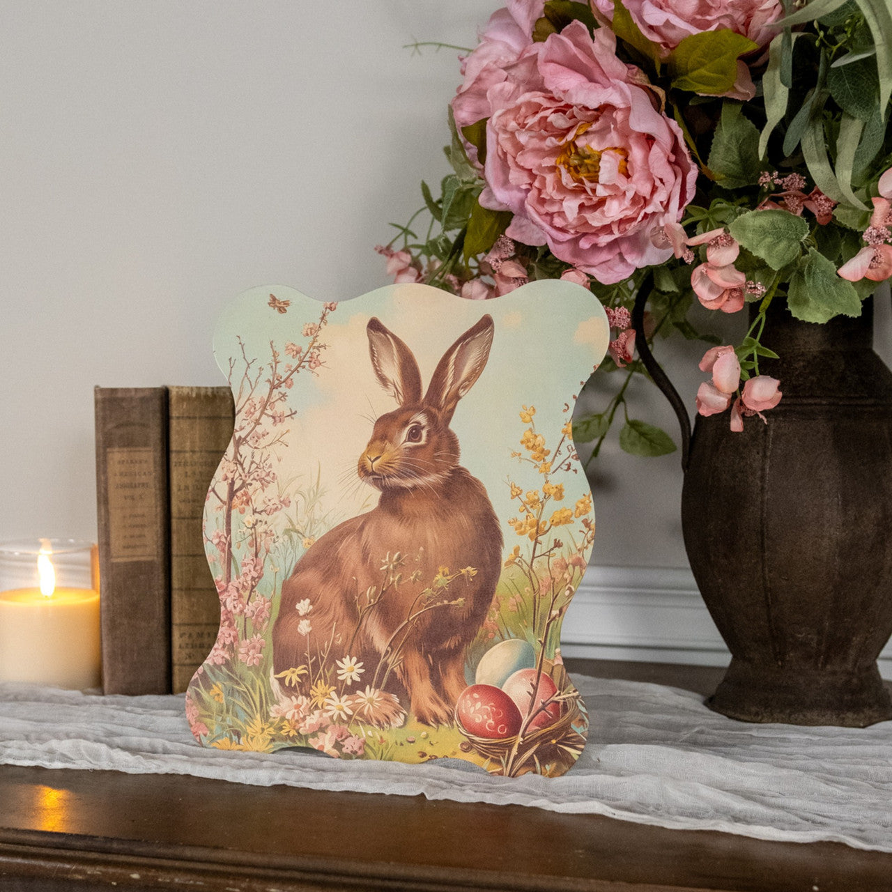 11.25" CURIOUS BUNNY STANDING PRINT
