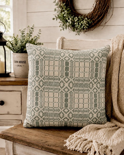 Normandy Green/Tan Pillow