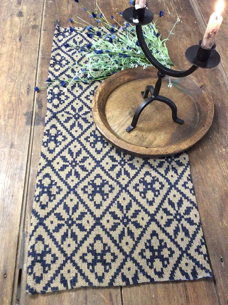 MORNING MEADOWS NAVY/TAN LONG RUNNER