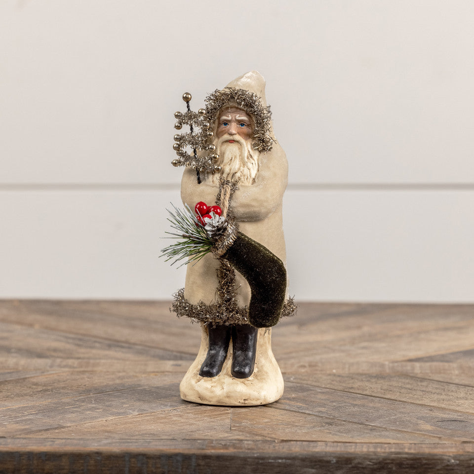 8" Oatmeal Velvet Belsnickel