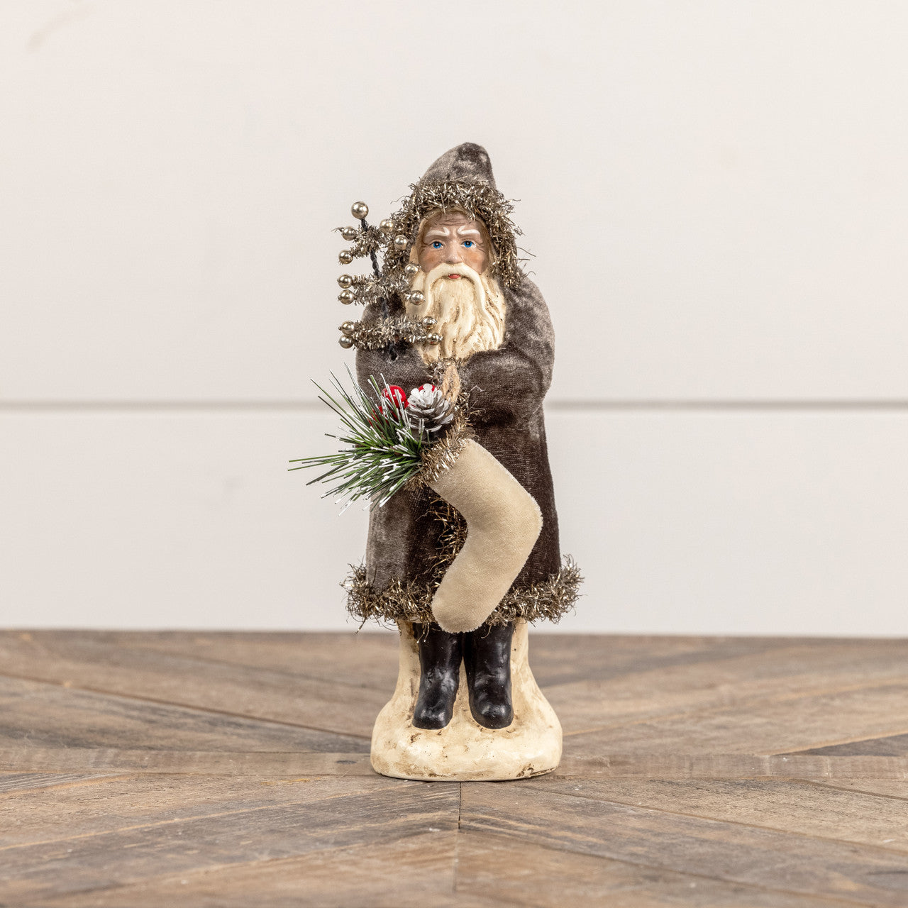 8" Charcoal Velvet Belsnickel