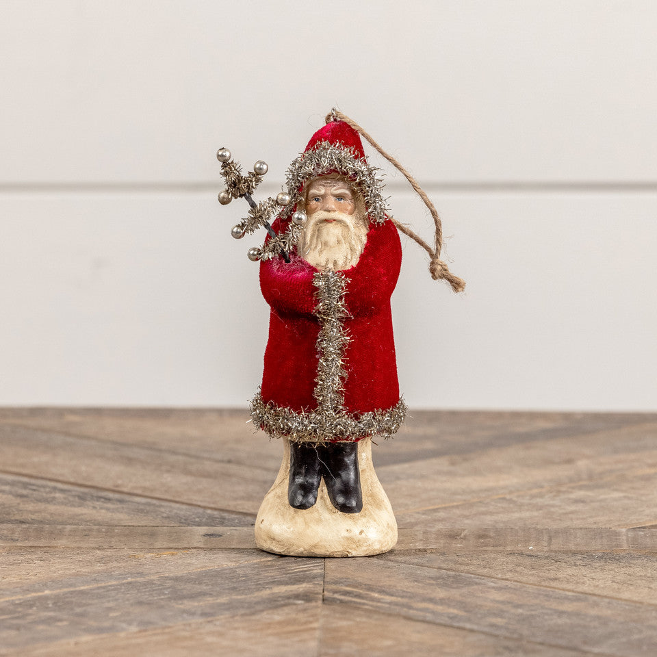 Wine Velvet Belsnickel Ornament