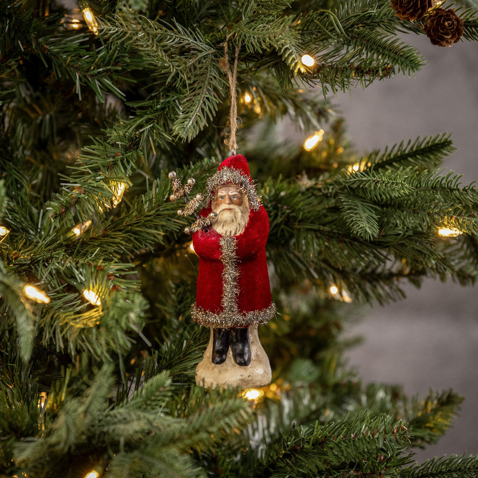 Wine Velvet Belsnickel Ornament