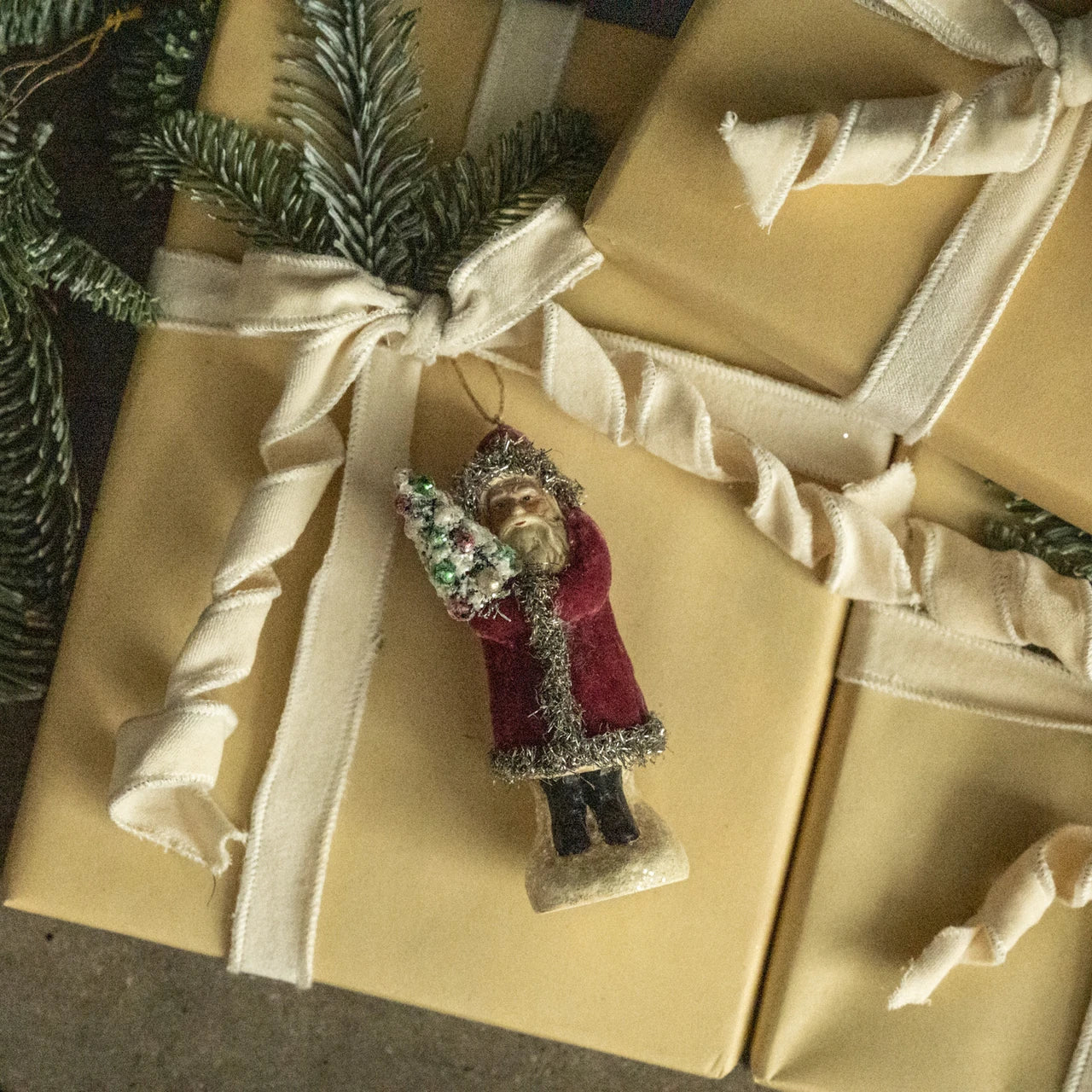 Plum Velvet Belsnickel Ornament
