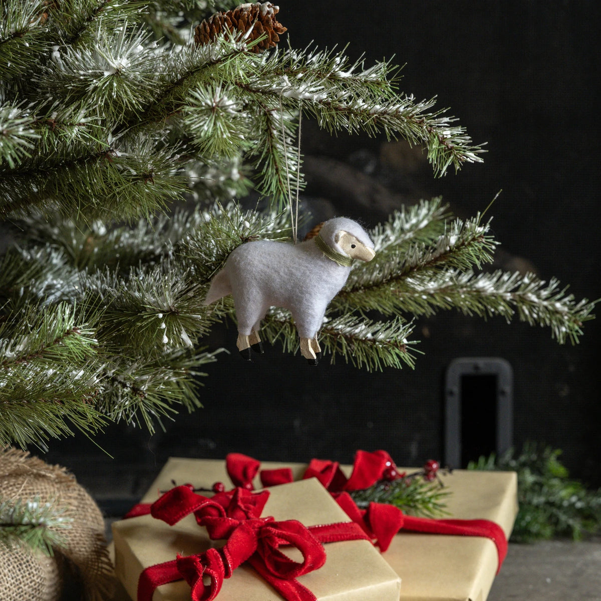 Primitive Sheep Ornament