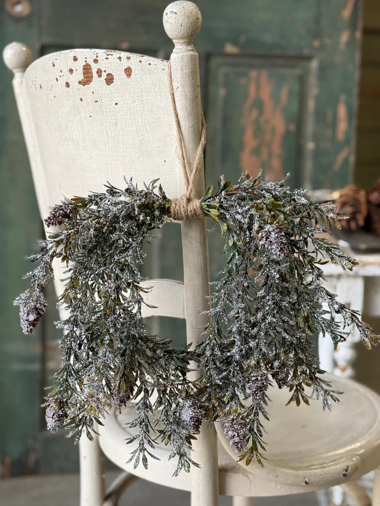 Pinecone Hollow Hanging Wreath | 12"