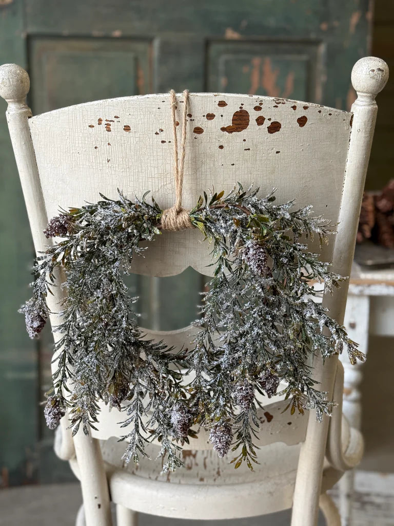 Pinecone Hollow Hanging Wreath | 12"