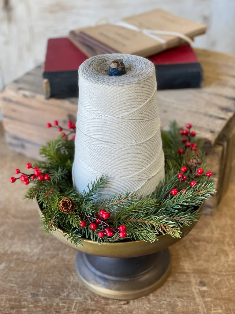 White Spruce with Berries Candle Ring | 11"