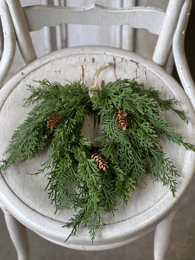 Mini Hanging Wreath | 14" | Cedar