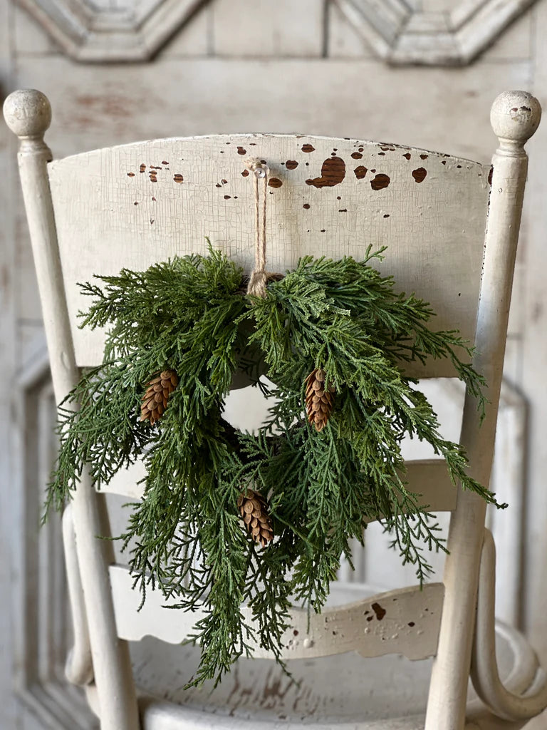 Mini Hanging Wreath | 14" | Cedar