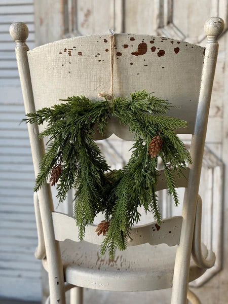 Tarrytown Cedar Hanging Wreath | 12"