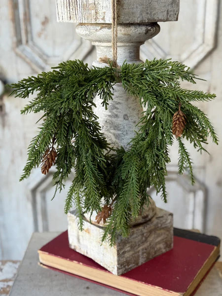 Tarrytown Cedar Hanging Wreath | 12"