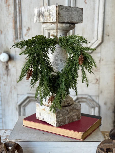 Tarrytown Cedar Hanging Wreath | 12"