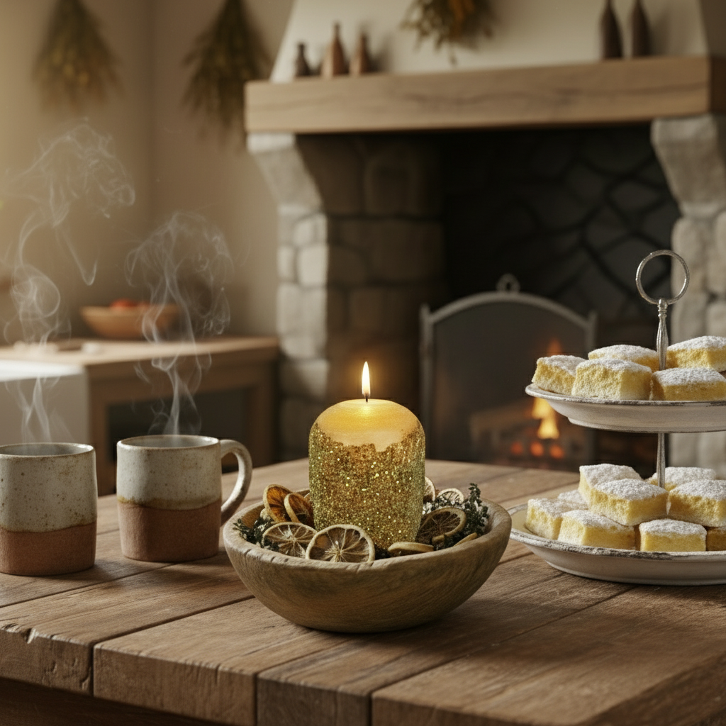 Americana Vintage Lemon Custard Hearth Candle