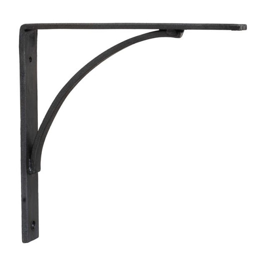 Pair of wrought iron shelf brackets