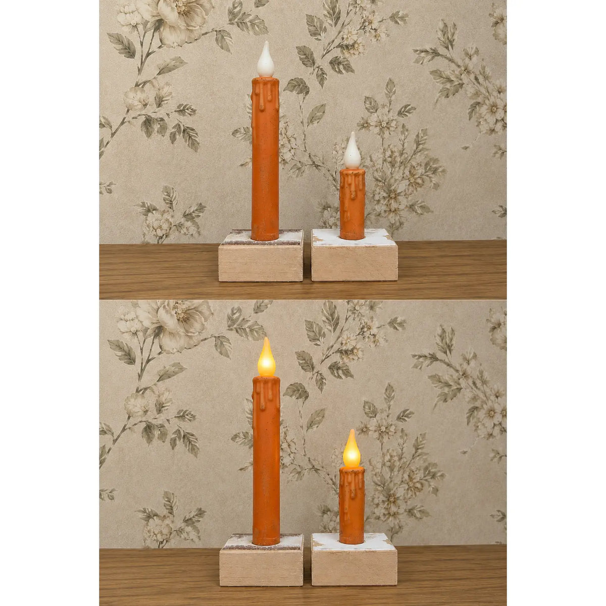 LED Timer Taper Candles - 7"