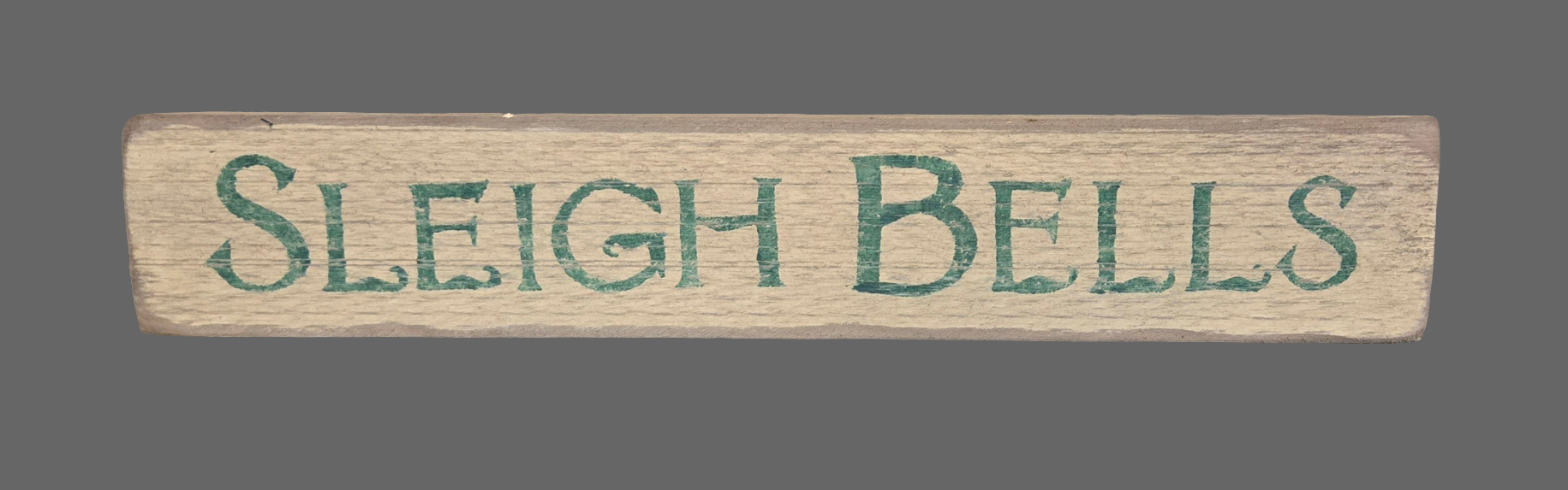 Sleigh Bells Wood Sign