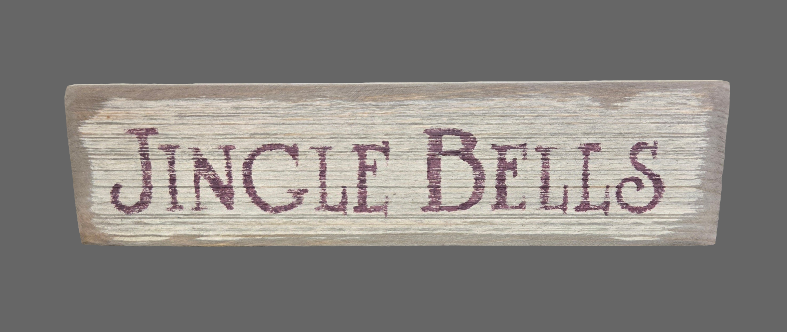Jingle Bells Wood Sign