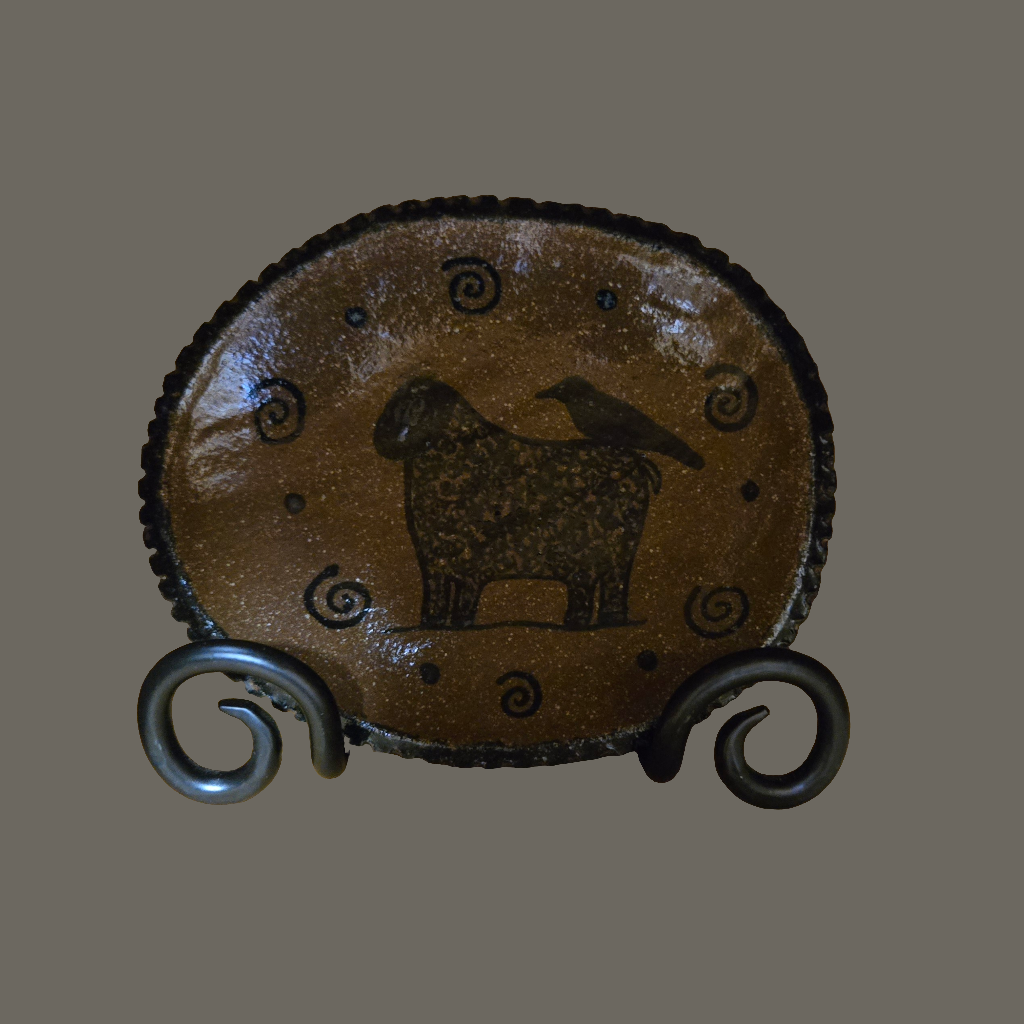 Collection of Small Oval Stoneware Plates