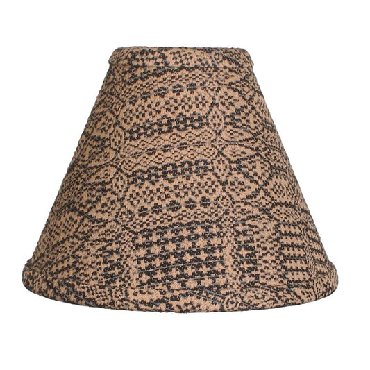 Patterned lampshade on a white background