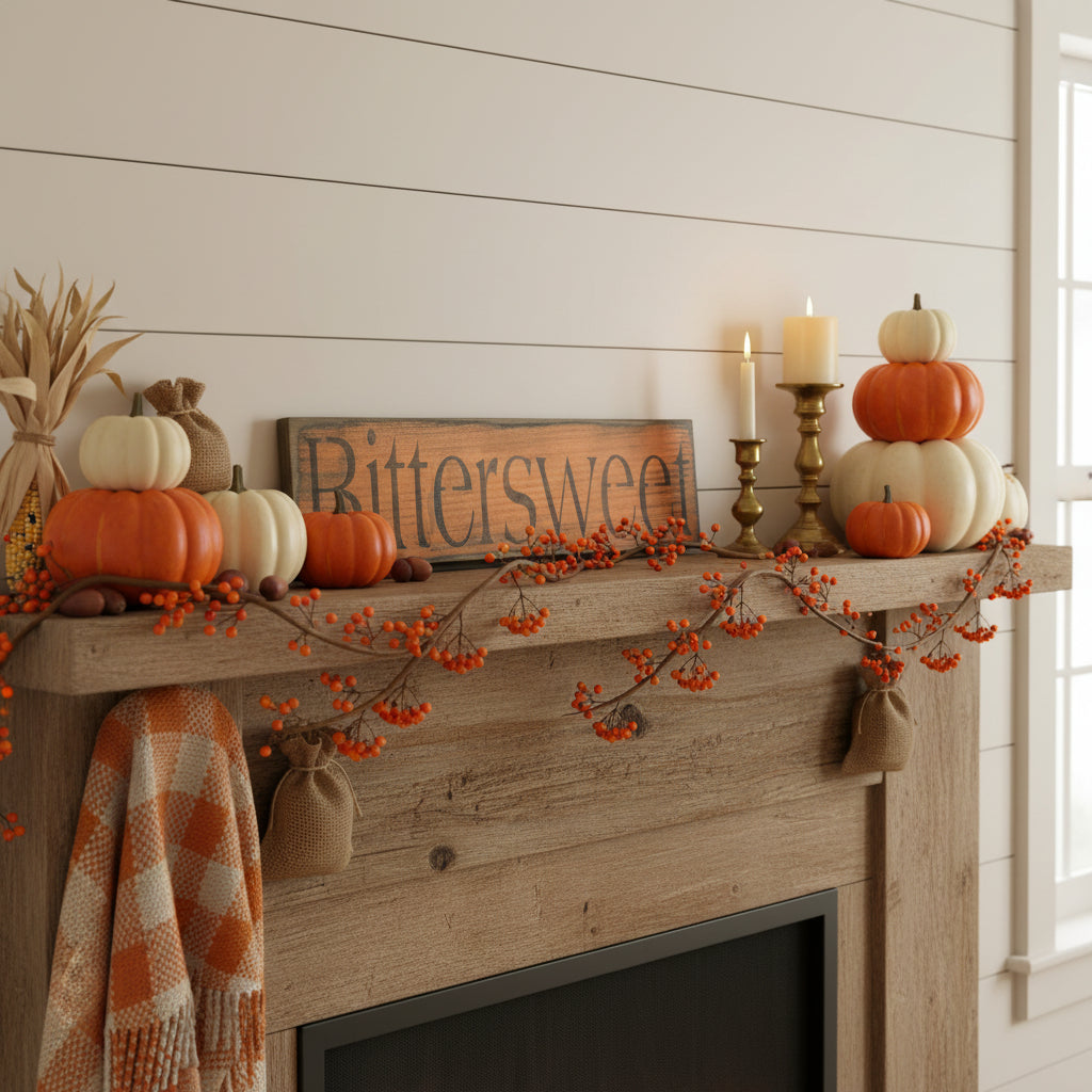 Bittersweet Primitive Wood Sign – The Tin Bin