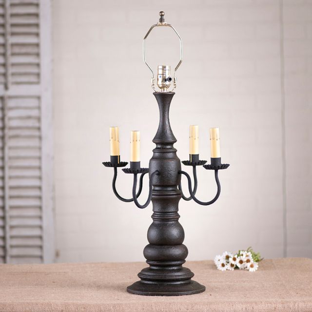Bradford Lamp Base in Americana Black