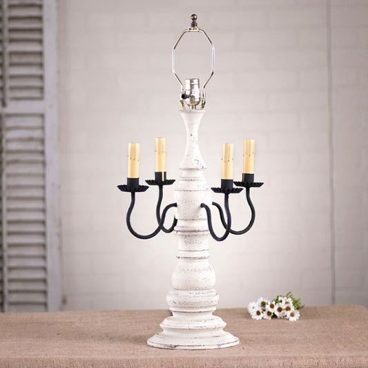 Bradford Lamp Base in Americana Vintage White