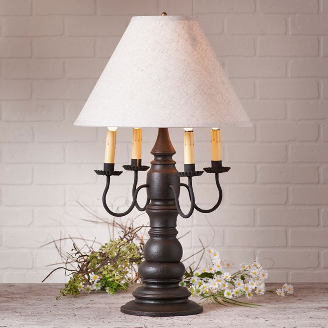 Bradford Lamp Base in Americana Black