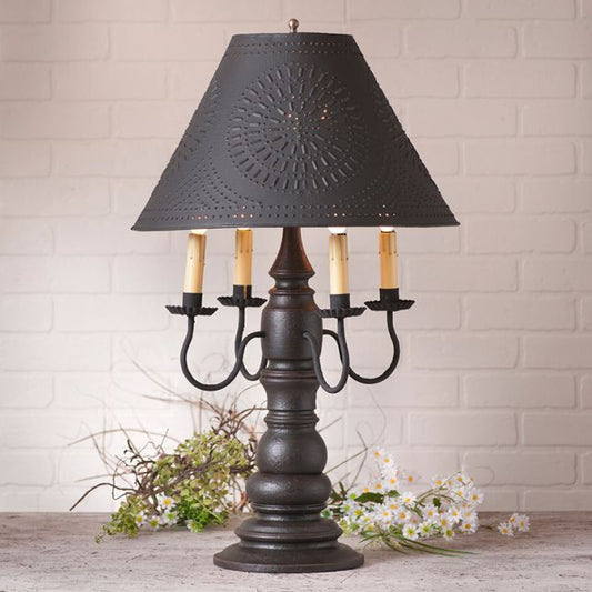 Bradford Lamp Base in Americana Black
