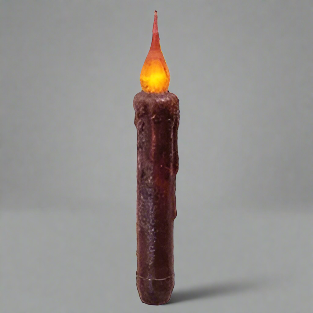 Burgundy Twisting Battery Operated Timer Taper