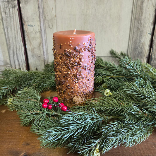Buttered Maple Syrup Pillar Candle 3" x 6"