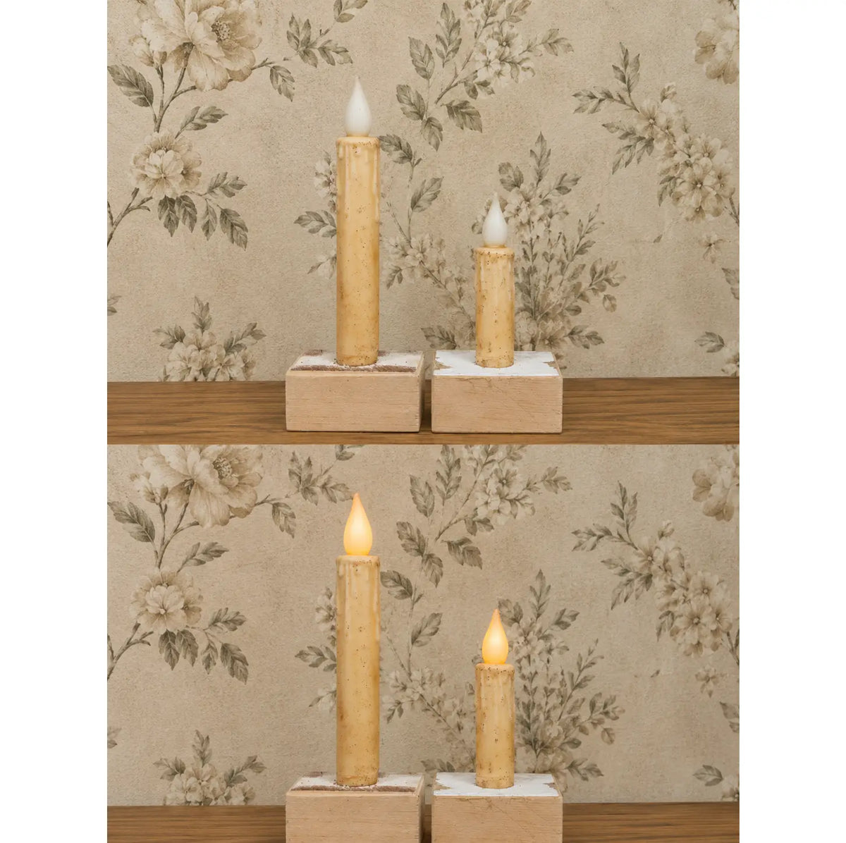 LED Timer Taper Candles - 7"