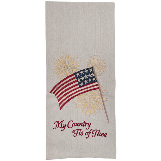 My Country Tis of Thee Dishtowel