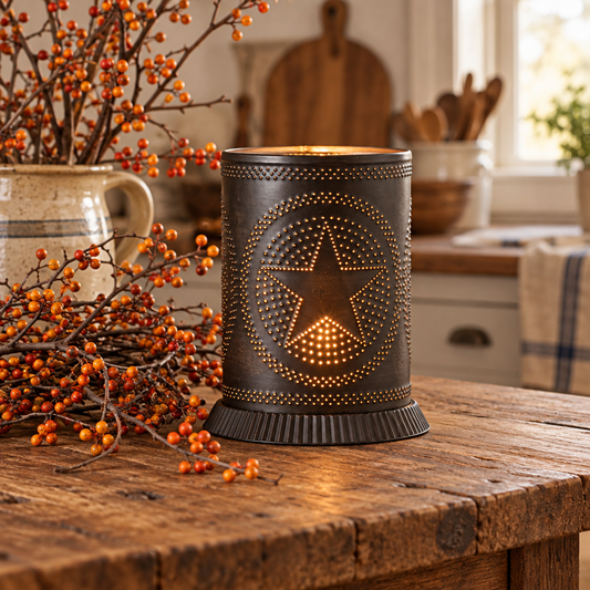 Candle Warmer with Regular Star in Kettle Black