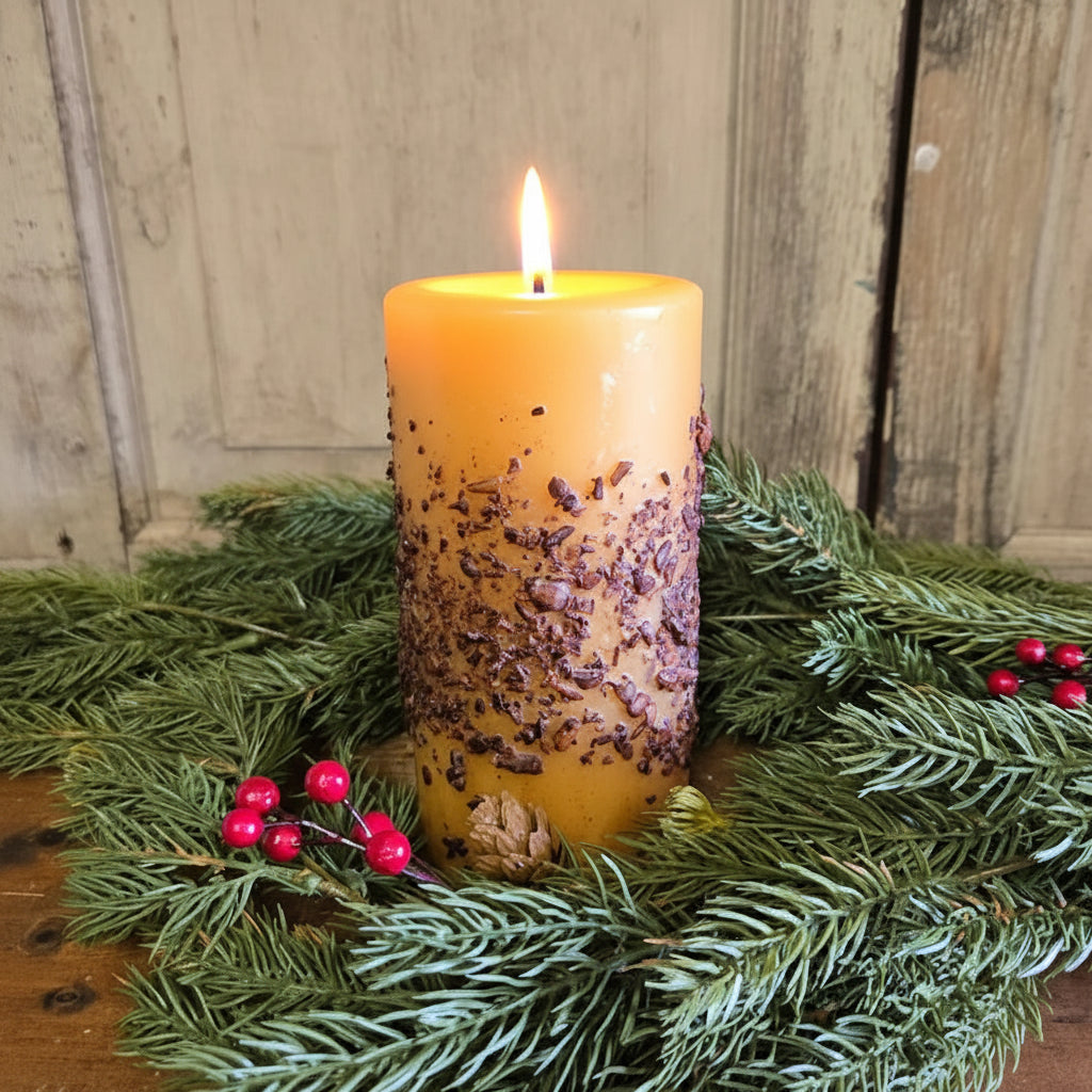 Caramel Toffee Pillar Candle 3" x 6"