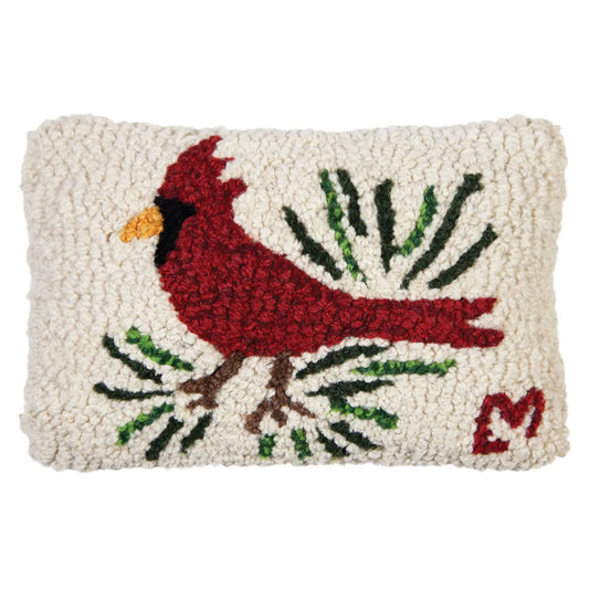 Cardinal Hooked Pillow