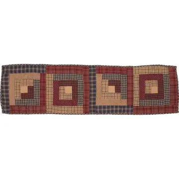 Millsboro Runner Log Cabin Block Quilted