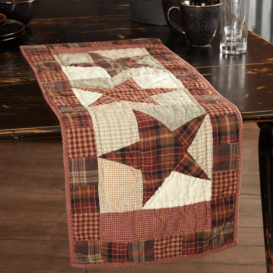 Abilene Star Quilted Table Runner