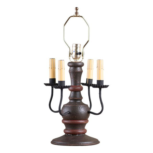 Cedar Creek Wood Table Lamp Base in Americana Espresso