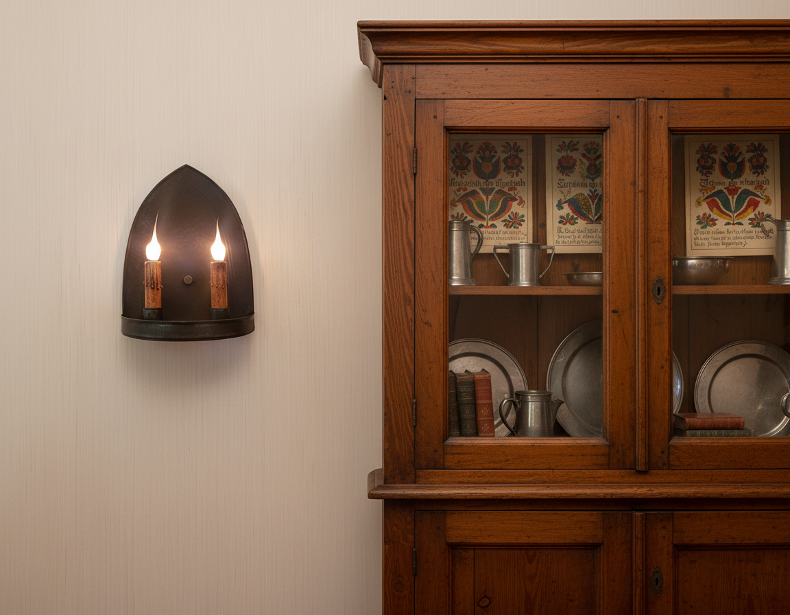 Church Double Tin Sconce Electric