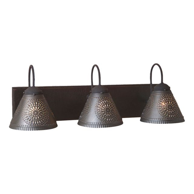 Three Light Crestwood Vanity Light in Black
